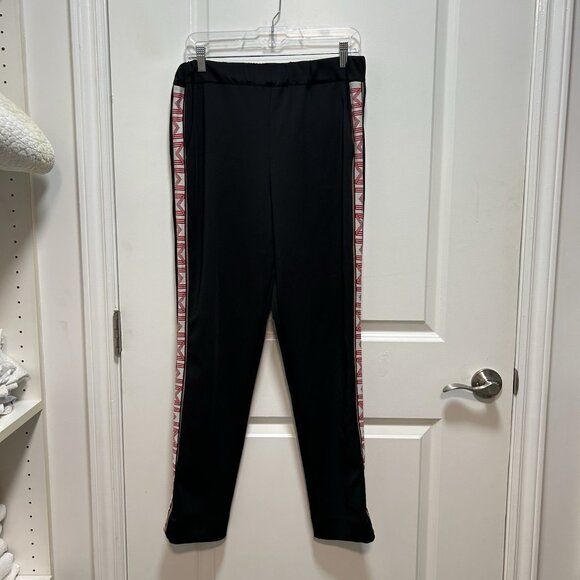 Maje Womens Porto Pants Black Pull On Stripe Track Sport Joggers Size 40 Medium - Picture 3 of 14